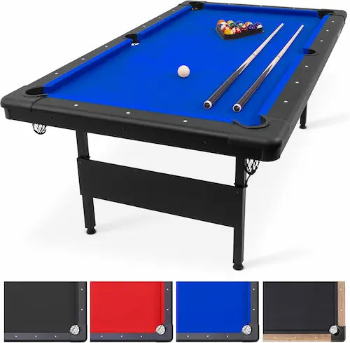 Portable Foldable Pool Table (6ft / 7ft / 8ft) – Complete Game Set
