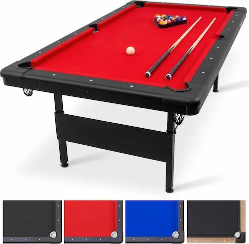 Portable Foldable Pool Table (6ft / 7ft / 8ft) – Complete Game Set