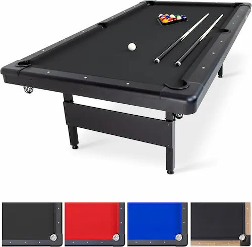 Portable Foldable Pool Table (6ft / 7ft / 8ft) – Complete Game Set